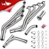 Long Tube Headers & Y-Pipe for 1999-2006 Chevy / GMC Silverado / Avalanche / Sierra 1500 4.8L / 5.3L / 6.0L Vortec with Optional Cold Air Intake Flashark