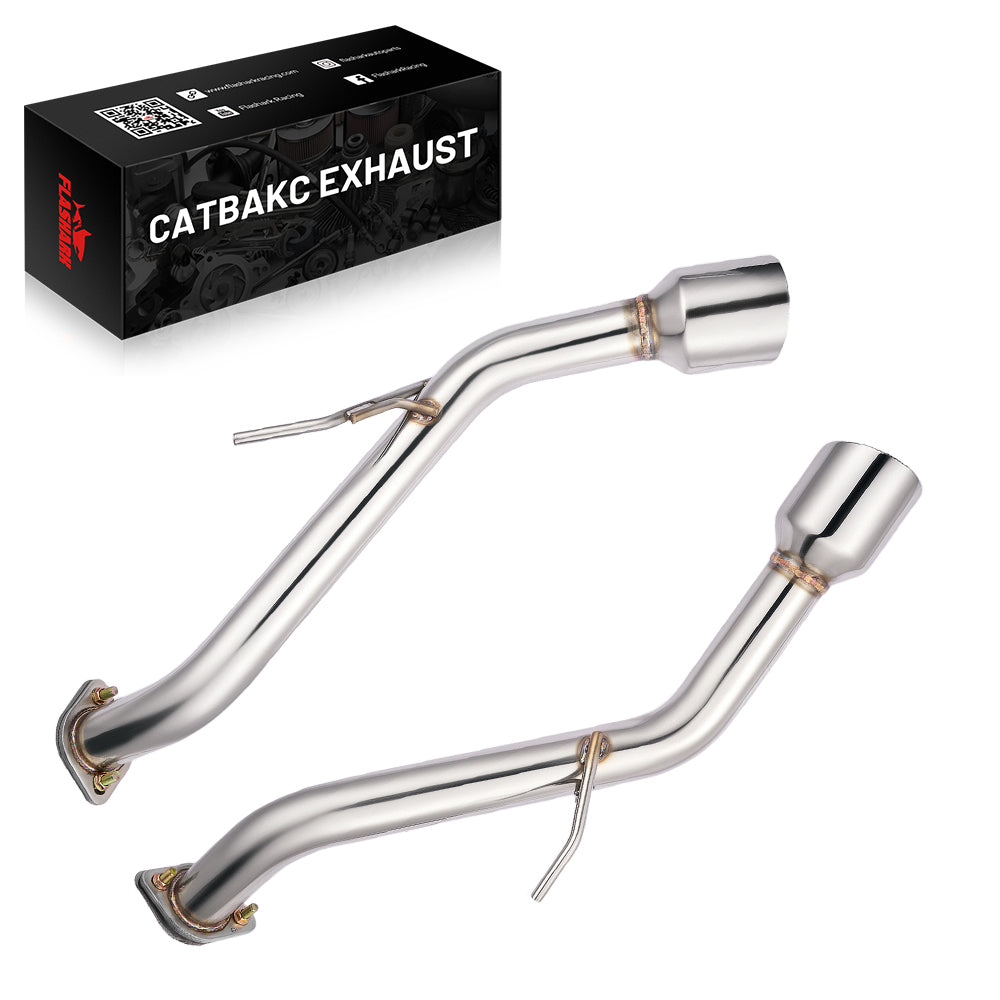 Axle Back Exhaust For 2014-2024 Infiniti Q50 w/ Stainless Steel Tip Flashark