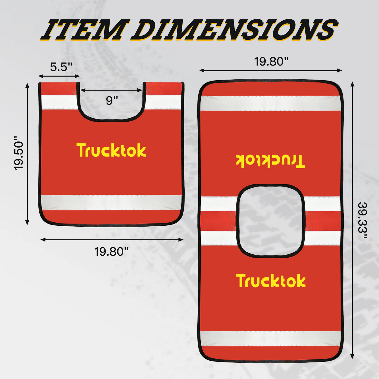 Trucktok Winch Line Damper Reflective Safety Blanket with Pocket TruckTok