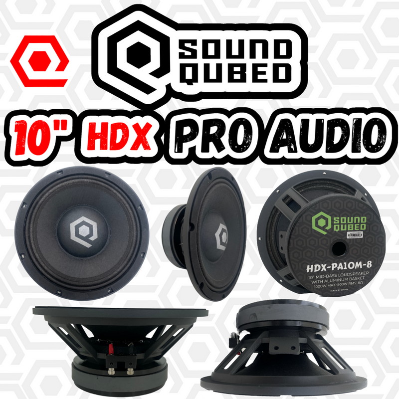 SOUNDQUBED HDX Series Pro Audio 10" Speaker (single)