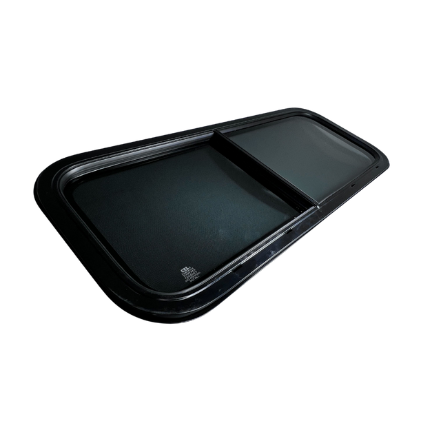 CRL Glass Slider Window w/ Clamp Ring (Driver Side) for Sprinter Van Wideout S&B