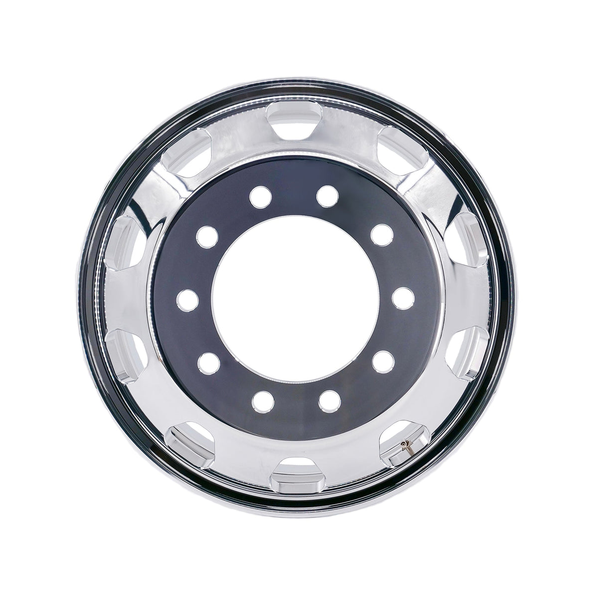 22.5 x 8.25 Kenworth Stylized 2pcs Truck Wheels Forged Aluminum Rims Both-Side Polished Mirror 10 Holes