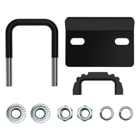 Trucktok 2" Anti-Rattle Hitch Tightener with Rubber Isolator U-Bolt TruckTok