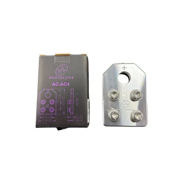 Audio Xtreme Code AC-AC4 Flat 4 Spot Aluminum Battery Terminal (Single) Audio Xtreme Code