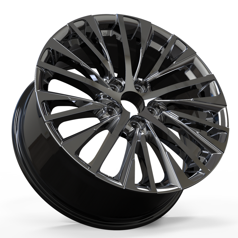 Lexus Toyota Wheels 18x8" pcd 5x114.3 Black Machine Face 4pcs