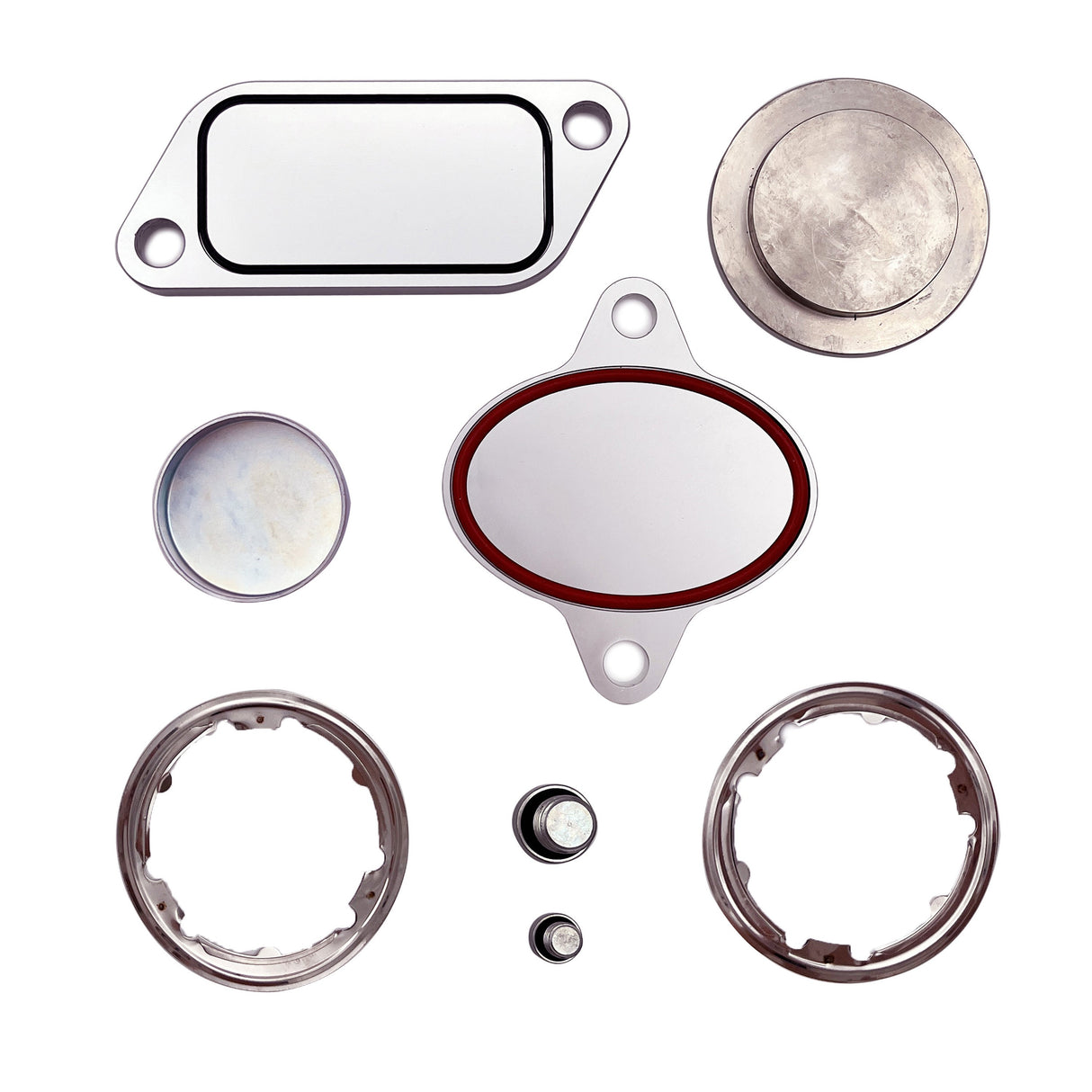 TruckTok 2007-2010 Cummins ISX CM871 EGR Plug Kit Stage 2 Plates and Plugs Aluminum TruckTok