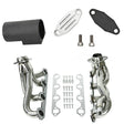 TruckTok 1987-1996 Ford 5.8L F150 F250 Bronco Short Header Manifold & EGR Block Off delete Kit TruckTok
