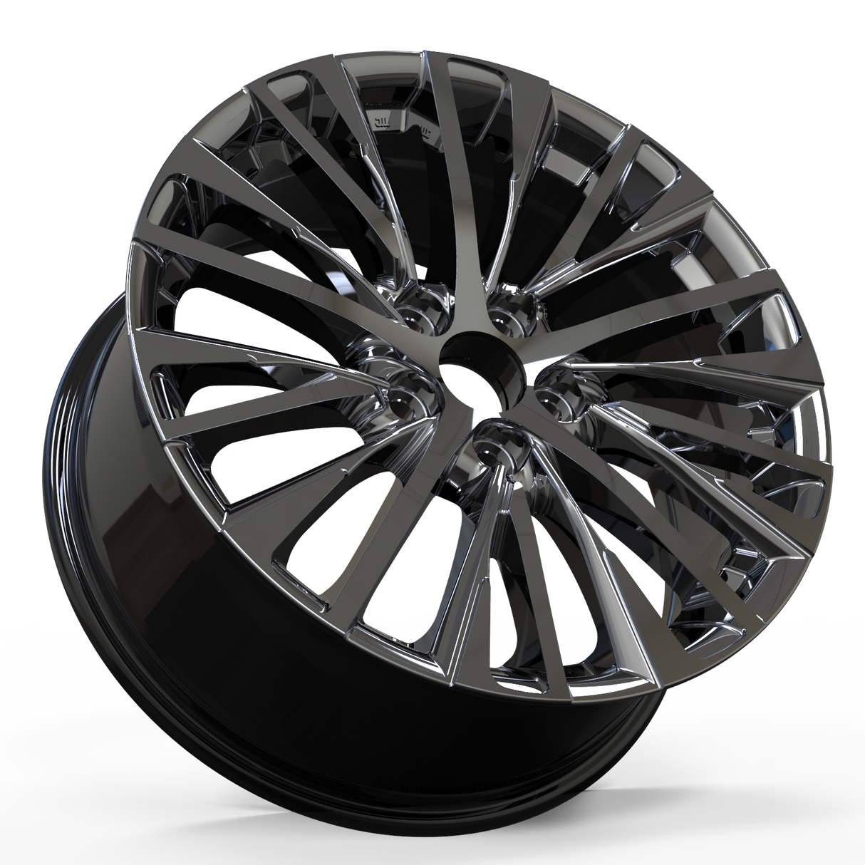 Lexus Toyota Wheels 19x8" pcd 5x114.3 Black Machine Face 4pcs