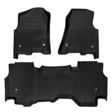 Trucktok 2019-2024 Dodge Ram 1500 Quad Cab All-Weather TPE Floor Mats TruckTok