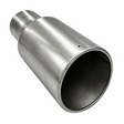 Trucktok 4" Inlet 6" Outlet 12" Overall Length Stainless Steel Bolt On Exhaust Tailpipe Tip TruckTok