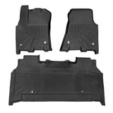 Trucktok 2025-2026 Dodge Ram 1500 Crew Cab with Storage All-Weather TPE Floor Mats TruckTok