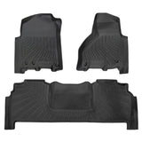 Trucktok 2010-2018 Dodge Ram 2500 3500 Mega Cab All-Weather TPE Floor Mats TruckTok