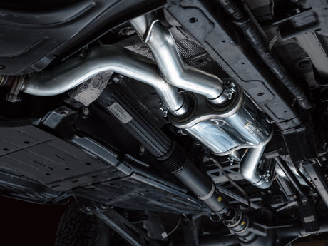 AWE Tuning 22-24 Ford Bronco Raptor 4WD Dual BashGuards Cat-Back SwitchPath Exhaust (sans embouts)