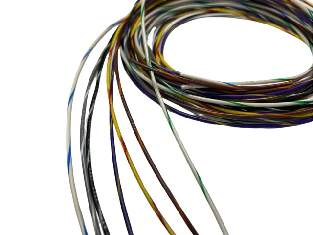 22 Gauge Stranded Hook Up Wire Kit 5 ft Ea 7 Color w/ stripe UL1007 300V LOT B ACDC Wire and Supply