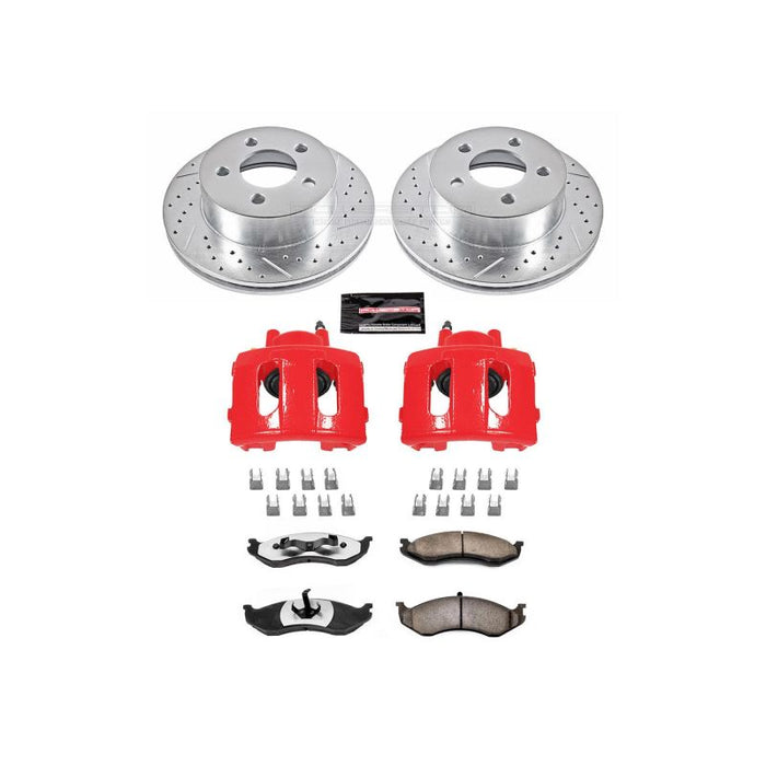 Kit de freins avant Power Stop 99-01 pour camion et remorquage Jeep Cherokee Z36 avec étriers