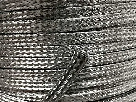 5 FEET 1/4 Braided Braid 304 Stainless Expandable Sleeve Wire Harness Loom - Quick DLV Generic