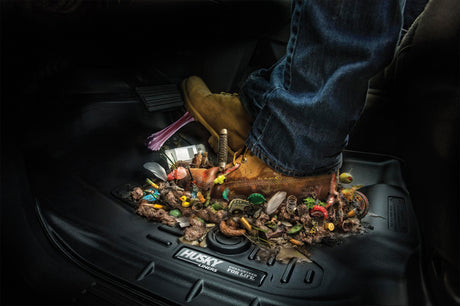 Revêtements de sol noirs Husky Liners 10-12 Ford Fusion/Lincoln MKZ (FWD) WeatherBeater Combo