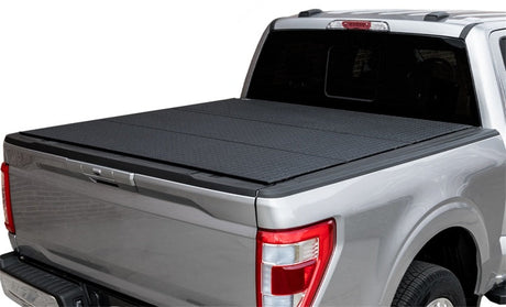 Access 2022+ Nissan Frontier 6ft Bed LOMAX Tri-Fold Hard Cover - Black Urethane Access