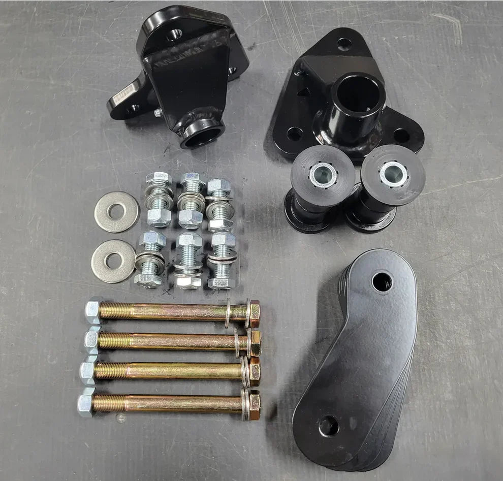 FFS Four Wheel Drive Front Spring Hanger Brackets and Shackles Far From Stock