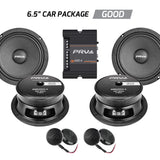 6.5” PRO Audio Speakers & Tweeters + Amplifier Bundle PRV Audio