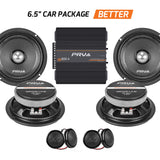 6.5” PRO Audio Bullet Speakers & Tweeters + Amplifier Bundle PRV Audio