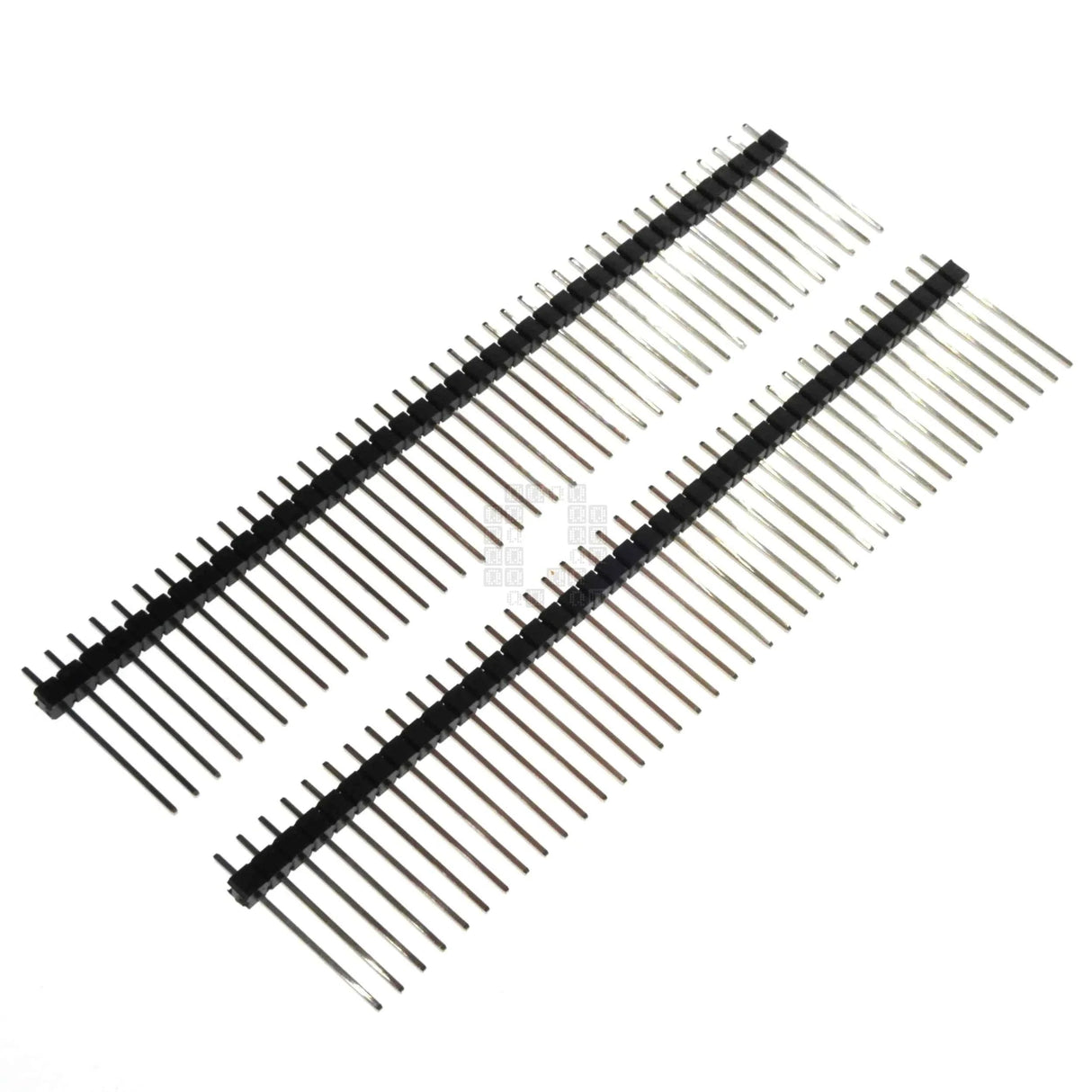 40-Pin Male Header Connector 2.54mm Pitch Single Row (2-Pack) TekShack