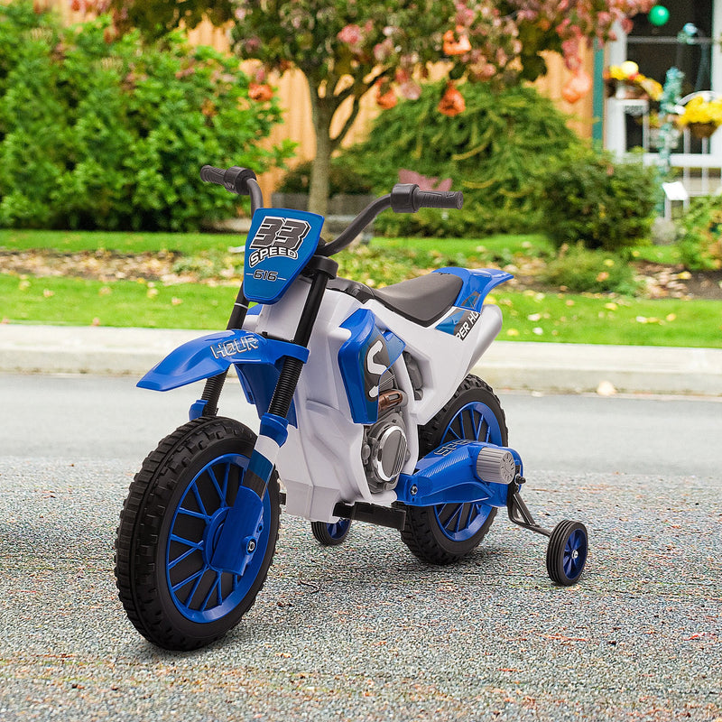 12V Rechargeable Dirt Bike Toy with Training Wheels - Perfect for Little Riders!