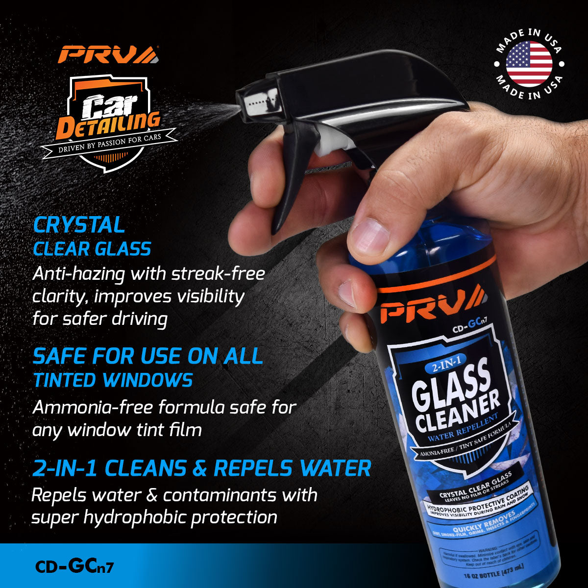 Glass Cleaner & Water Repellent PRV Audio