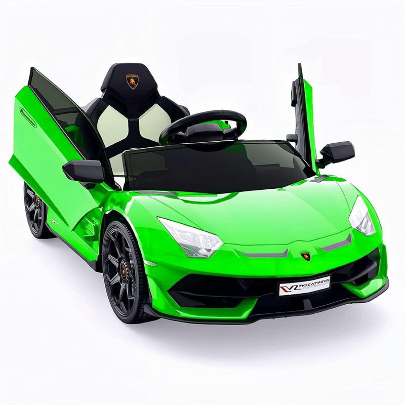 2-in-1 Electric Ride On Sports Car Toy with Remote Control, 12V Battery, 2 Speeds, and LED Lights