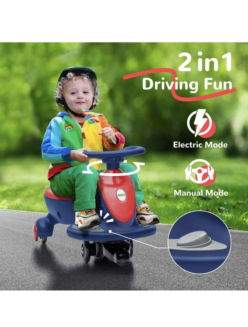 2-in-1 Electric Wiggle Car: The Perfect Ride-On Toy for Kids Ages 2-5