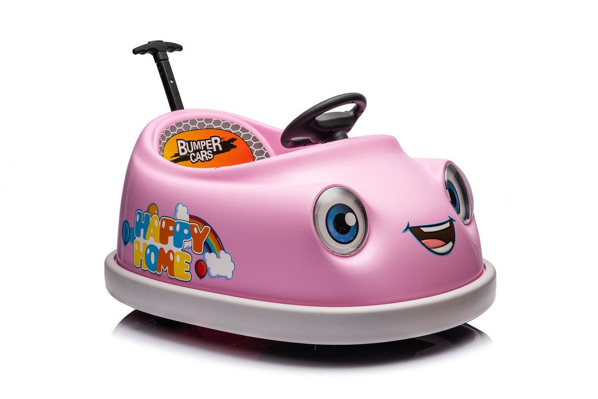 2-in-1 Toddler Bumper Car and Rocking Horse with Music for Ages 1-6