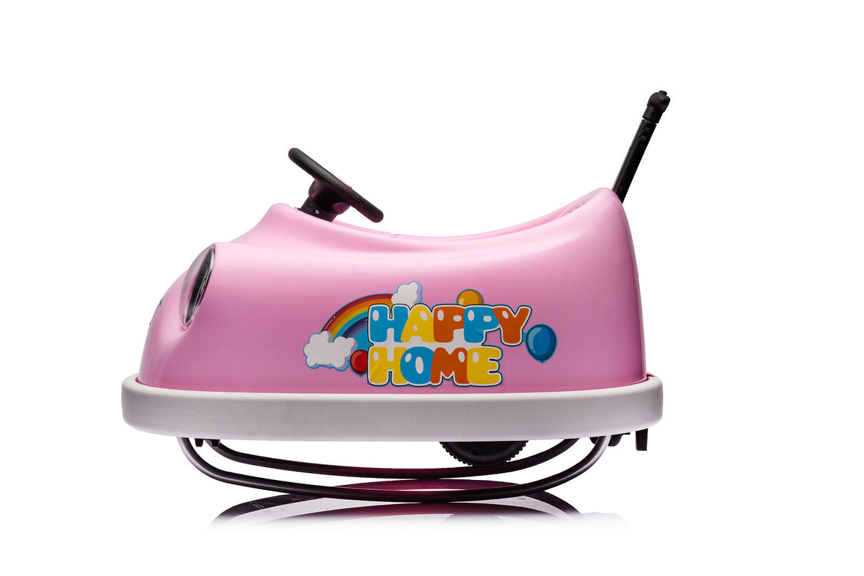 2-in-1 Toddler Bumper Car and Rocking Horse with Music for Ages 1-6