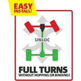 2 Low UnLoc Dodge 1994-2002 CAD Front Axle - 1994-2002 2500-3500 4wd / 1994-2001 1500 4wd