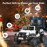 2-Seat Pink Ride on Car with Remote Control, LED Lights, and Music for Toddlers