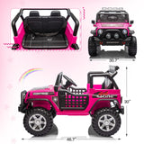 2-Seater 12V Electric Ride-On Jeep for Kids with Remote Control