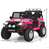 2-Seater 12V Electric Ride-On Truck for Kids with Remote Control