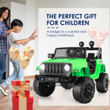 2-Seater 12V Electric Ride-On Truck with Bluetooth, LED Music, and Remote Control for Kids