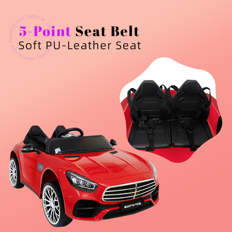 2-Seater 24V Battery-Powered Ride-On Car with Remote Control and 4*35W Motors