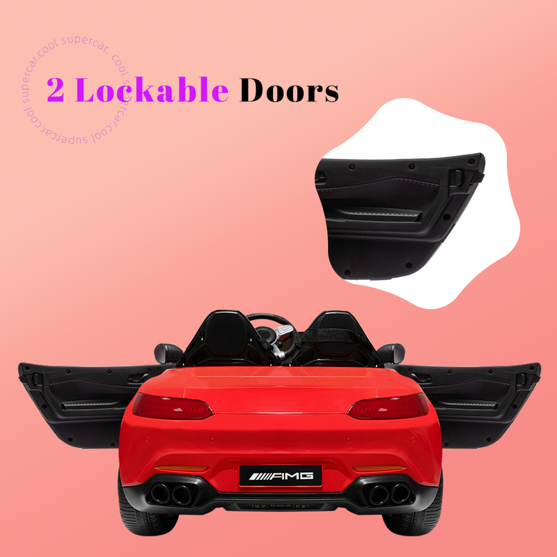 2-Seater 24V Battery-Powered Ride-On Car with Remote Control and 4*35W Motors