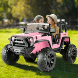 Electric 2-Seater Ride On Car for Kids with Remote Control - Pink, 24V, 2x200W