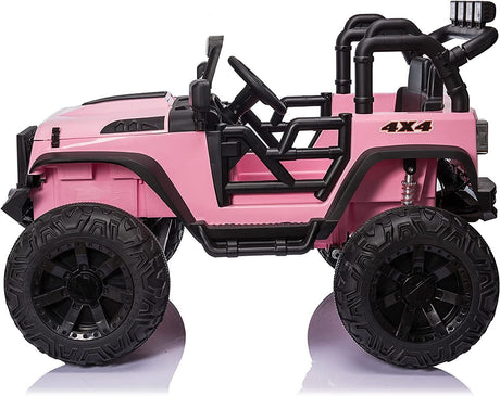 400W 2-Seater Electric Ride-On Jeep for Kids with Remote Control and LED Lights