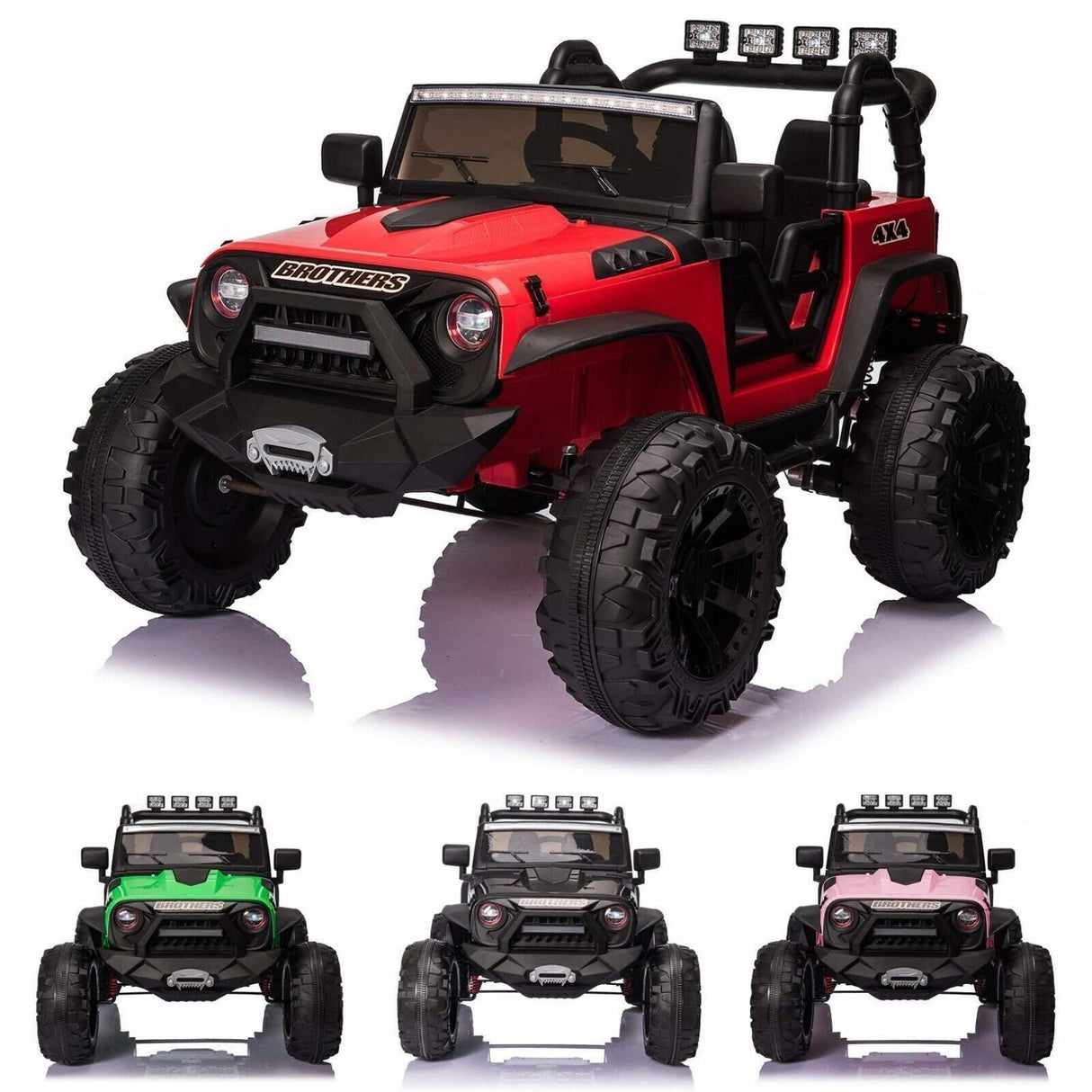2 Seater Kids Ride On Truck Car with Remote Control and Powerful 24V Motor - 3 Speed Options