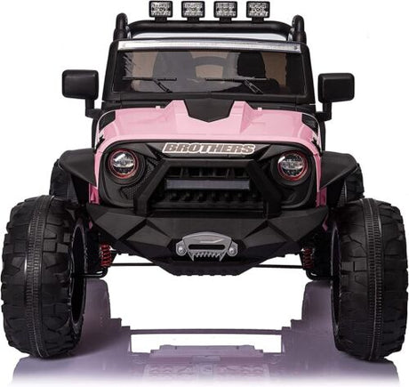 2-Seater 24V Electric Ride-On Toy Truck with Remote Control and Music for Kids