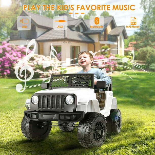 12V/24V Jeep Music Fashion Parent Remote Electric Ride-On Car for Kids
