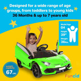 400W 2-Seater Electric Ride-On Truck with LED Lights and MP3 Player for Kids - 24V/12V Jeep Car