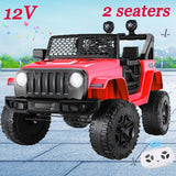 2-Seater 24V Electric Ride-On Truck for Kids with Bluetooth and LED Lights