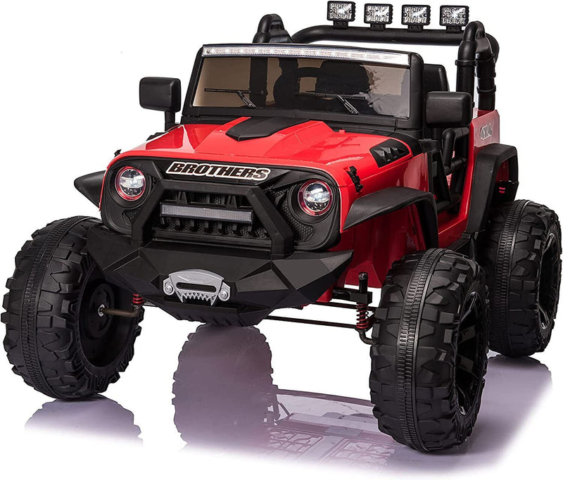 2-Seater 24V Electric Ride-On Truck for Kids with Parental Remote Control - Made in USA