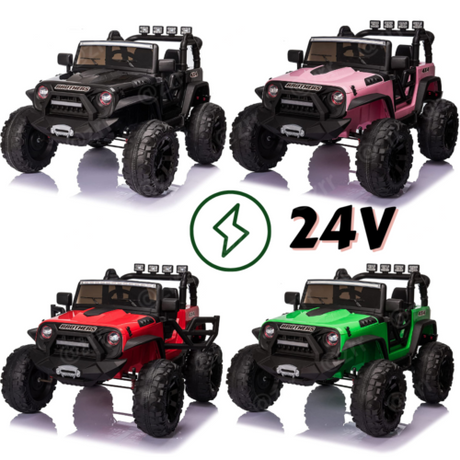 2-Seater 24V Electric Ride-On Truck for Kids with Parental Remote Control - Brand New