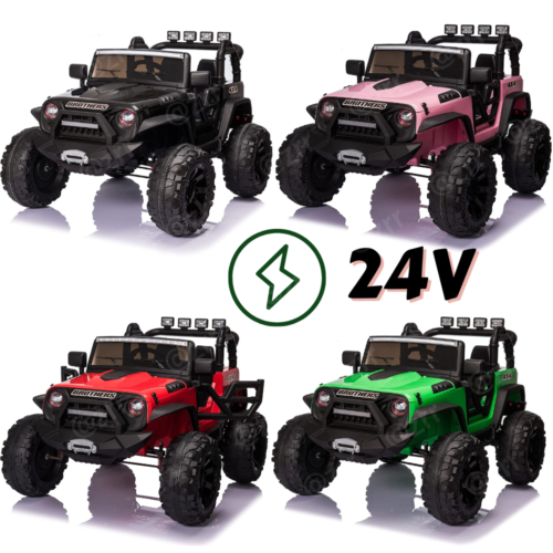 2-Seater 24V Electric Ride-On Truck for Kids with Parental Remote Control - Brand New