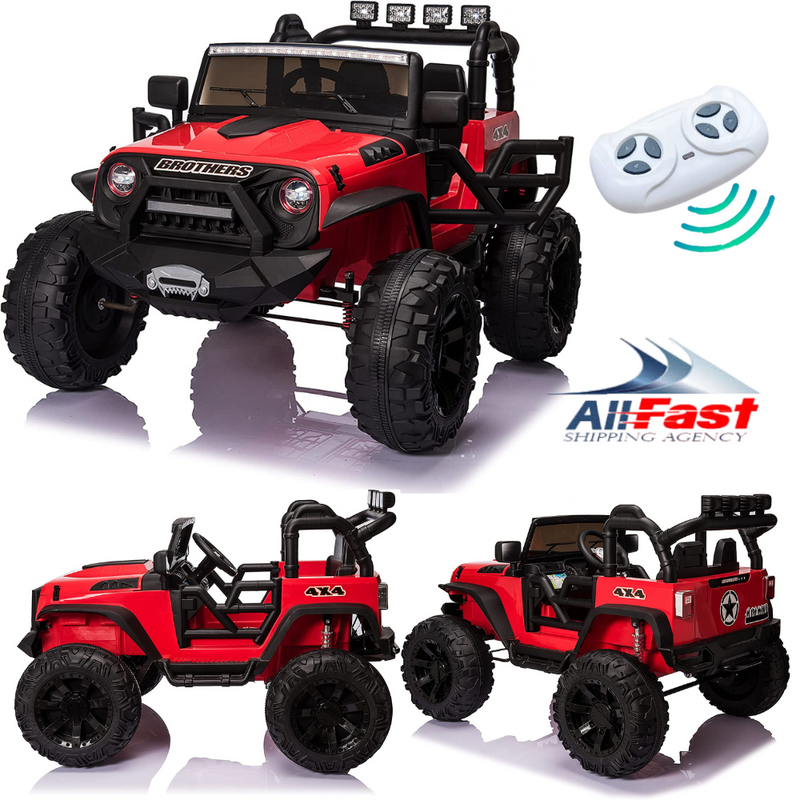 2-Seater 24V Electric Ride-On Truck for Kids with Parental Remote Control - Brand New